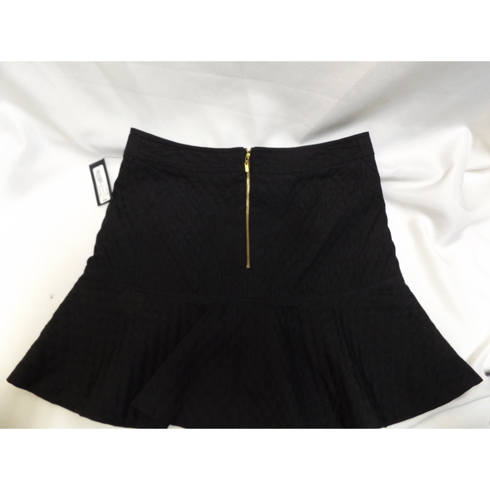 NEW womens Worthington BLACK flared skirt, size 10, lined, bumpy textured fabric - Picture 6 of 10